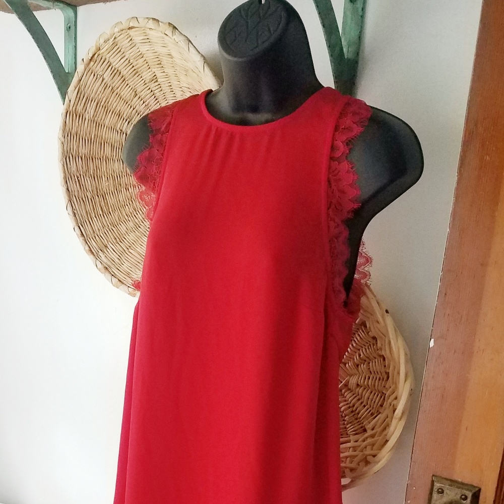 Red holiday dress♡